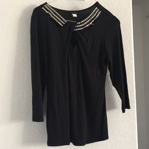 Black top with silver metal studs
